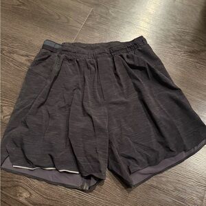 lululemon athletica Surge Charcoal Athletic Shorts
